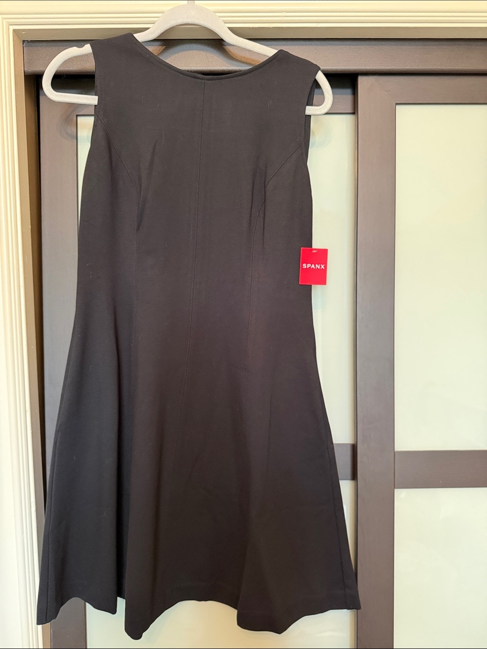 SPANX Black Fit-and-Flare A-Line Dress